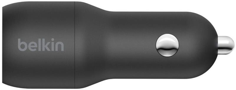 Автомобільний зарядний пристрій Belkin Car Charger Dual USB 24W + Lightning 1 м Black (CCD001BT1MBK)