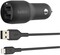 Фото - Автомобільний зарядний пристрій Belkin Car Charger Dual USB 24W + Lightning 1 м Black (CCD001BT1MBK) | click.ua