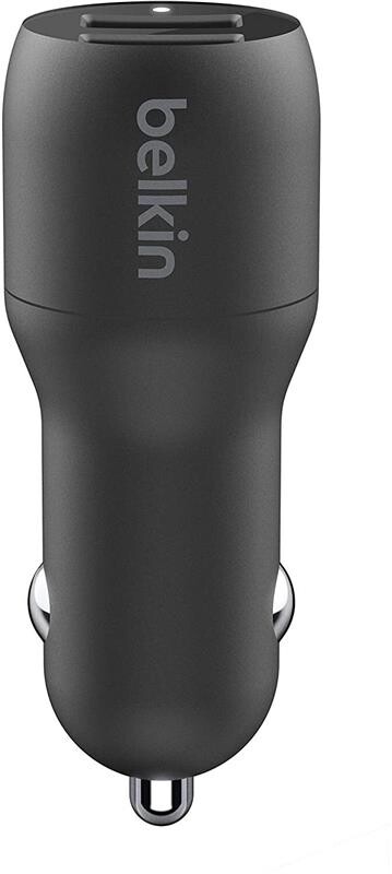 Автомобильное зарядное устройство Belkin Car Charger Dual USB 24W + Type-C 1 м Black (CCE001BT1MBK)